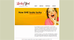 Desktop Screenshot of luckyyoucreative.com